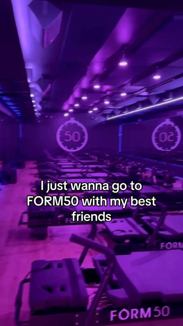 Our version of the club! ✨
Sweat, vibes, and besties only. FORM50 is our version of the ultimate night out—music up, pink lights, and every move is a power move.Tag your crew and meet us here! 💕

 FORM50 YourPaceYourPower